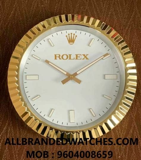 rolex wanduhr echt|Rolex wall clock.